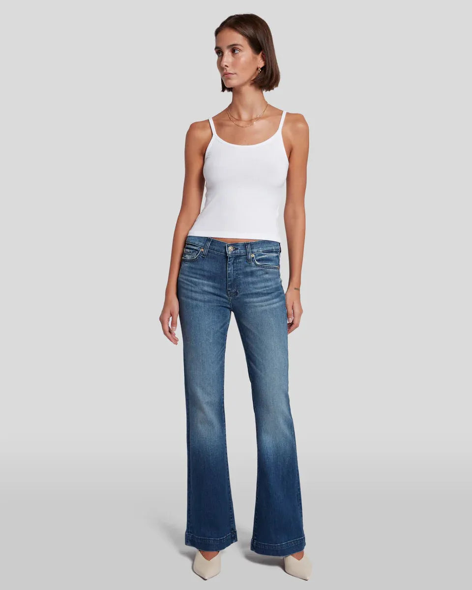 Dehnbare Mid-Rise-Jeans