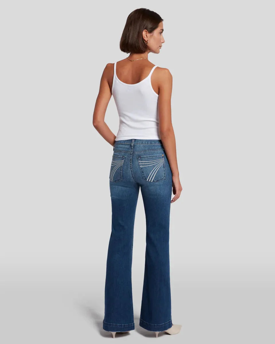 Dehnbare Mid-Rise-Jeans