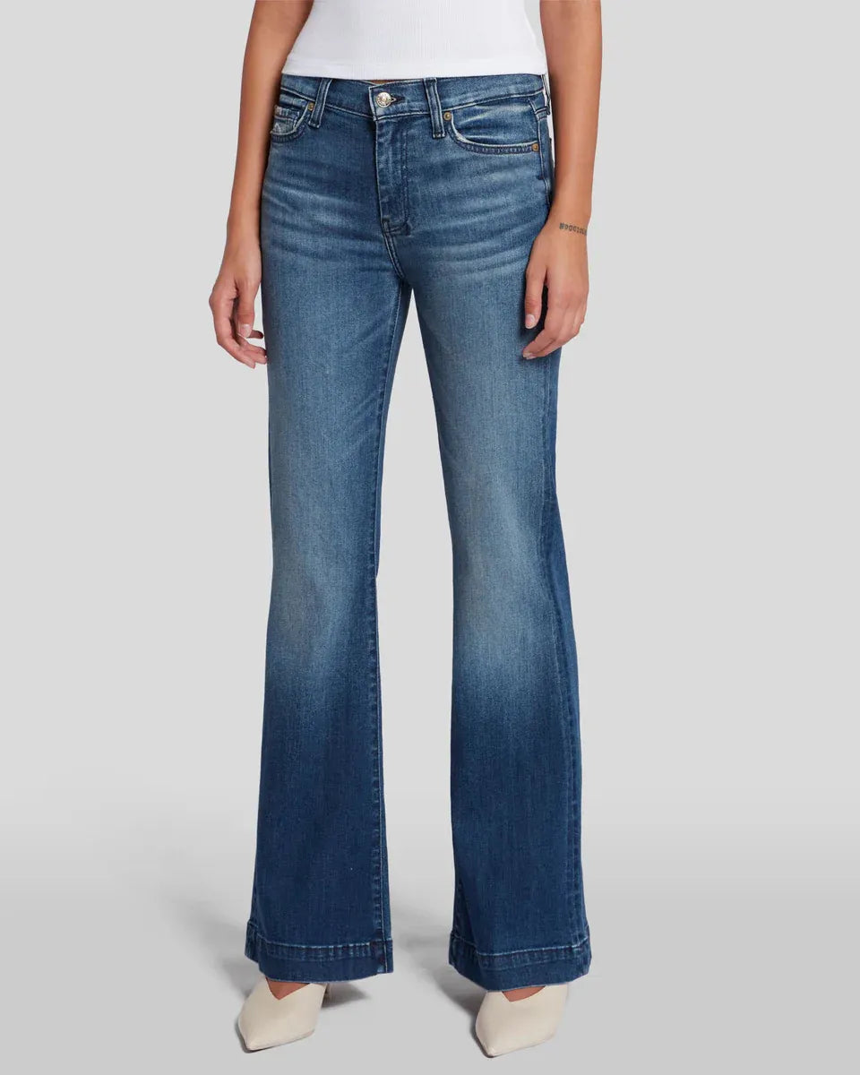 Dehnbare Mid-Rise-Jeans