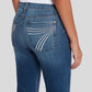 Dehnbare Mid-Rise-Jeans