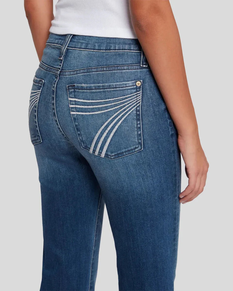 Dehnbare Mid-Rise-Jeans