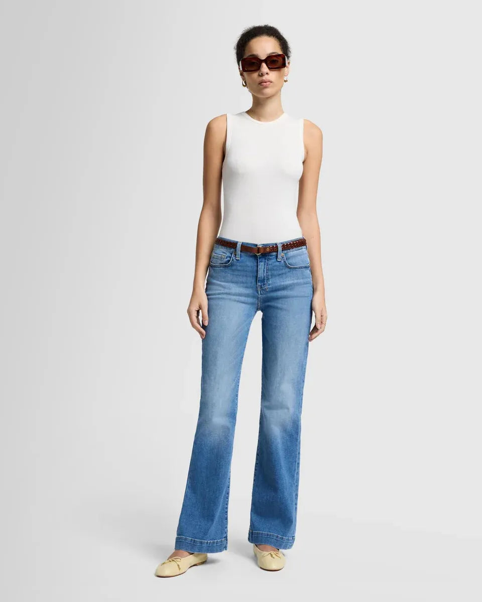 Dehnbare Mid-Rise-Jeans