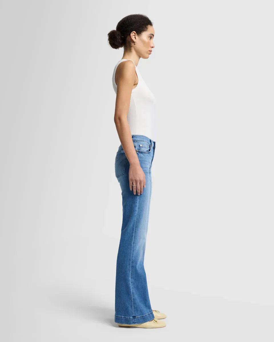 Dehnbare Mid-Rise-Jeans