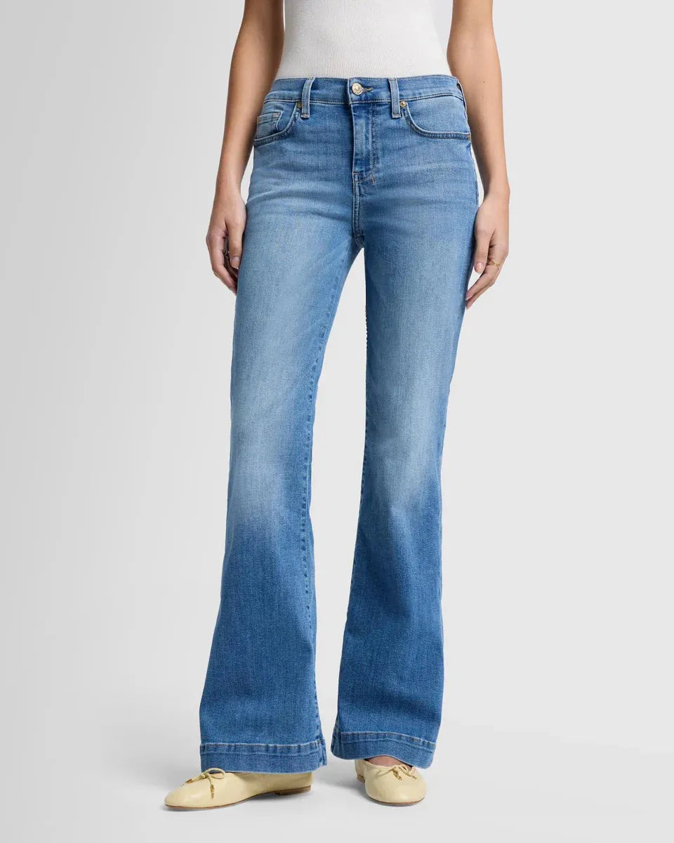 Dehnbare Mid-Rise-Jeans