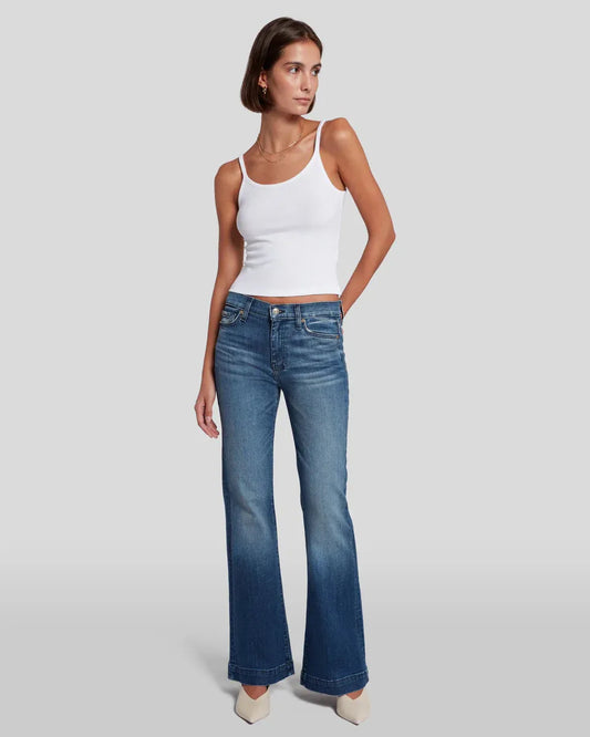 Dehnbare Mid-Rise-Jeans